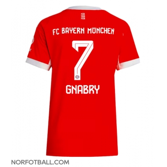 Billige Fotballdrakt Bayern Munich Serge Gnabry #7 Replika Hjemmedrakt Dame 2025-26 Kortermet
